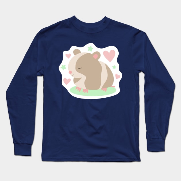 Sleepy Hamster Long Sleeve T-Shirt by HelenDesigns